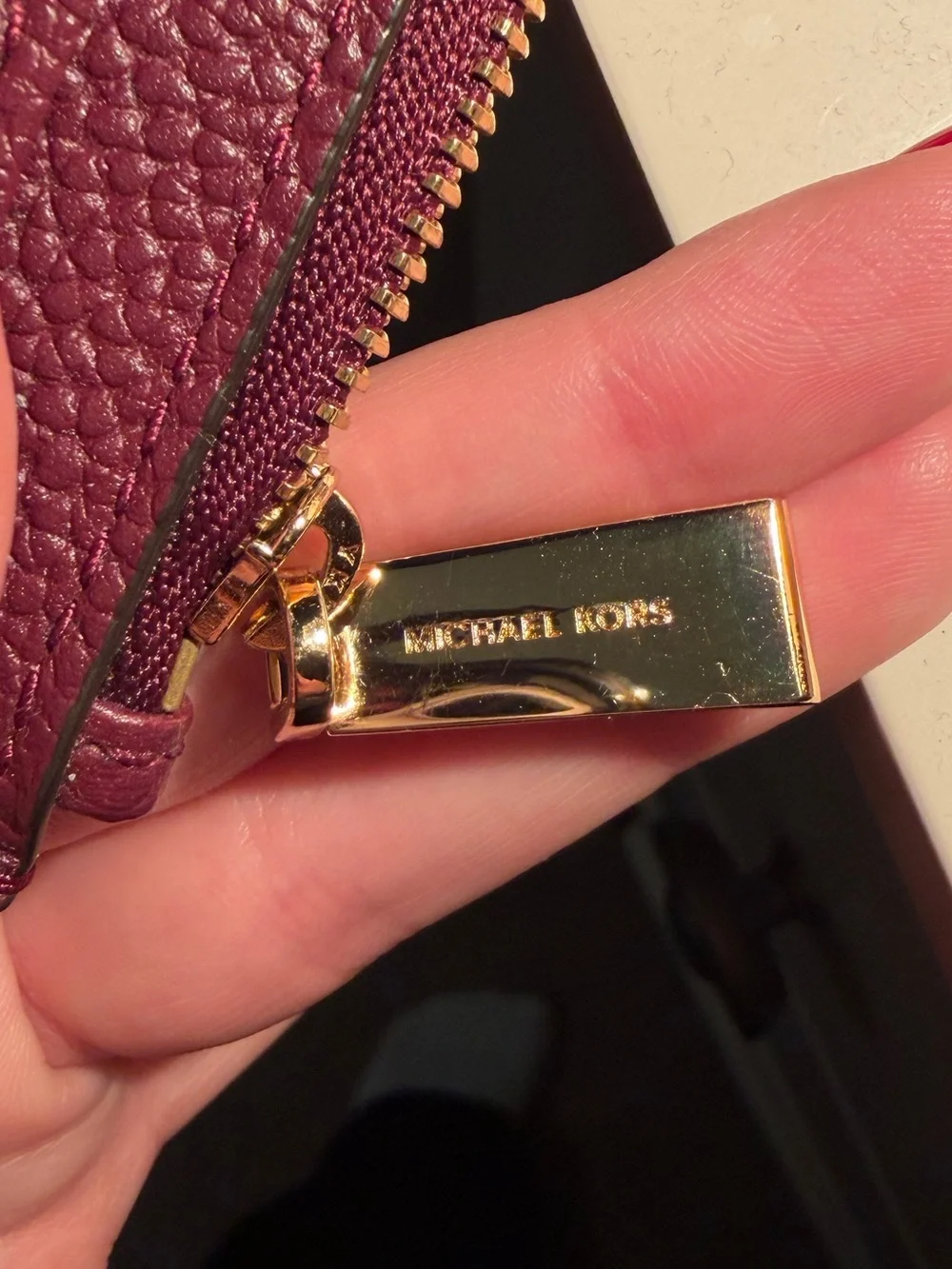 Michael Kors Plum Wallet with Keychain